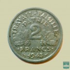 Монета 2 франка