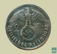 Монета 2 рейхсмарки