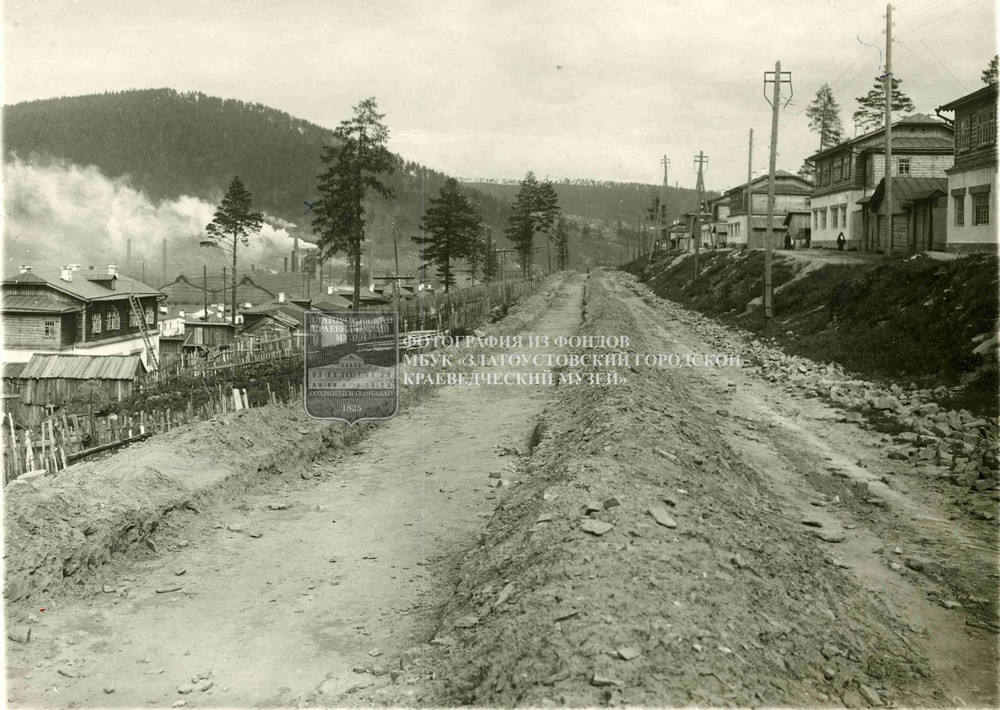 Улица Генераторная. Строительство трамвайных путей. 1930-е годы.
